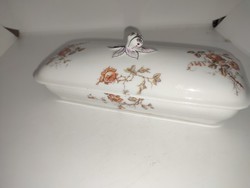 Antique French Alfred Hache Vierzon porcelain toothbrush holder