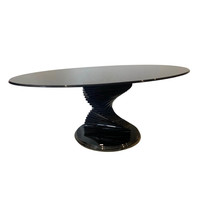 Olasz design üveg asztal - B409
