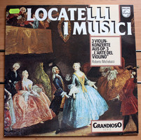 Locatelli három hegedűverseny LP hanglemez Philips
