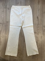 White elastic summer trapeze pants