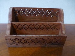 Beautiful, antique, small shelf carved from rosewood