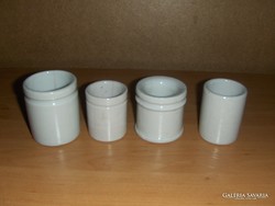 Régi porcelán tégelyek - 4 db egyben (20/d)