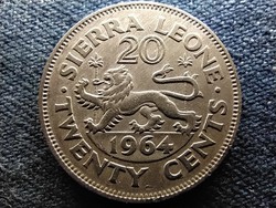 Sierra leone milton margai (1961-1964) 20 cents 1964 (id67303)