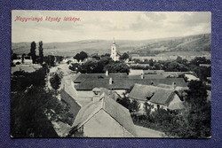 Nagyvisnyó village skyline photo postcard ~1920 baross printing house/moer