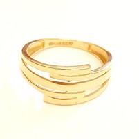 Yellow gold ring without stones m56