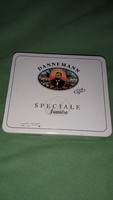Old dannemann speciale sumatra metal plate cigar box 8 x 9 cm as shown in the pictures