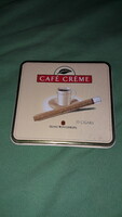 Old henry wintermann metal plate coffee cream aromatic cigar box 9 x 9 cm as shown in the pictures