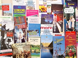 45 pieces of tourism advertising catalog from the end of the 90s London, Scotland, England landmarks