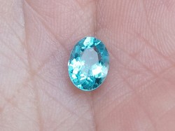 Real, 100% natural neon blue paraiba apatite gemstone 0.95ct (vsi) value: HUF 37,900!