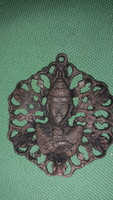 Antique openwork relief copper pendant buddha according to the pictures