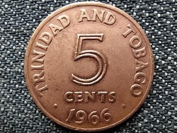 Trinidad és Tobago II. Erzsébet 5 cent 1966 (id47613)