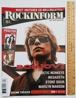 Rockinform magazin 07/7 Bon Jovi Nightwish Rómeó Vérzik Dream Theater LGT Manson Megadeth MCR