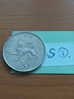 English England 10 new pence 1976 queen elizabeth, copper-nickel sd