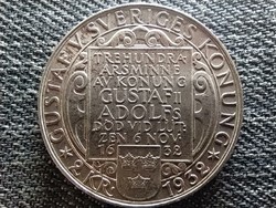 Sweden died 300 years ago ii. Gusztáv adolf .800 Silver 2 crowns 1932 g (id44403)