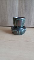 Retro Bodrogkeresztúr ceramic candle holder and mini pot