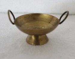 Miniature copper bowl with ears