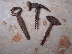 3 Pieces of wine and bottle opener for sale together