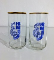 2 db HBM Élelmiszer üveg pohár - vállalati üveg pohár