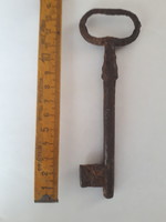 Antique wrought iron cellar key