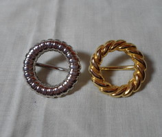 Retro scarf ring 2. (Gold and silver color)