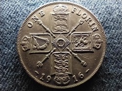 Anglia V. György (1910-1936) .925 ezüst 1 Florin 1916 (id64466)