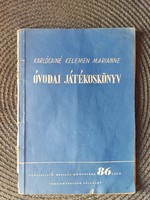 Óvodai játékoskönyv "1954"