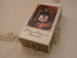 Older Tokaj aszú wine cardboard gift box