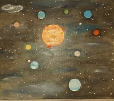 Naprendszer című festmény