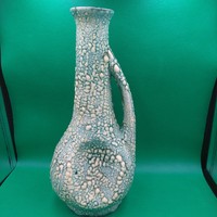 Ritka gyűjtői Repesztett mázas kerámia váza