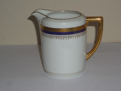 Antique, old Victorian porcelain jug with spout
