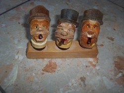 Hand carved wooden stoppers