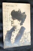 Approx. 1888 Lujza Blaha, the nightingale of the nation, actress, singer, contemporaneous and original photo sheet