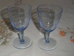 Wine glass with blue glass base (2 pcs.)