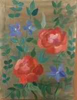 Painting entitled Flowers