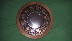 Old picture gallery craftsman circular copper wooden zodiac 12 months zodiacs 20 cm as pictures
