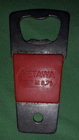 Mára már antik német GDR - DDR keletnémet METAWA fém -plasztik palackbontó a képek szerint