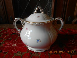 Zsolnay small flower patterned sugar bowl for tea set