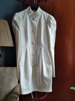 Krémfehér női blézer-kabát
