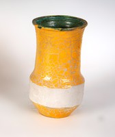 Gorka gauze - yellow-gray vase is a real rarity! (Gg5)