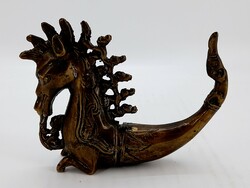 Naga morsarang, batak Indonesia, mythological creature, sea serpent, metal medicine holder