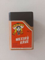 Régi kávés doboz Mexikó Kávé retro csomagolás