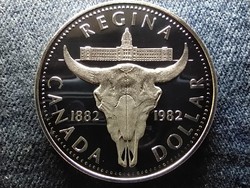 Kanada 100 éves Regina .500 ezüst 1 Dollár 1982 PP (id62186)