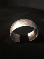 Silver women's open bracelet