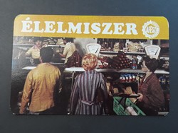 Kártyanaptár 1982 - Élelmiszer ÁFÉSZ feliratos retró, régi zsebnaptár
