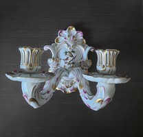 Herend rotschild pattern wall candle holder