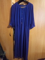 Mid blue women's muslin dress