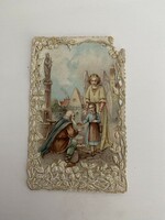 Jesus, guardian angel, beggar, cup, religion, prayer picture, prayer tag, lace, lace, theology