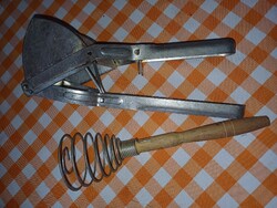 Potato press and whisk from the 60s