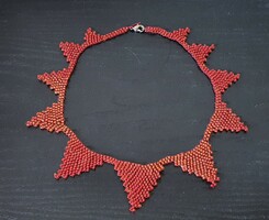 Gyöngyből fűzött nyaklánc gyöngy nyakék kézműves gyöngysor kaláris