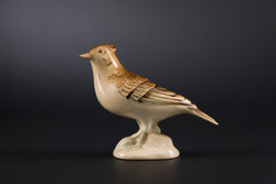 Royal Dux porcelán Búbospacsirta, madár, jelzett, számozott, háromszöges.